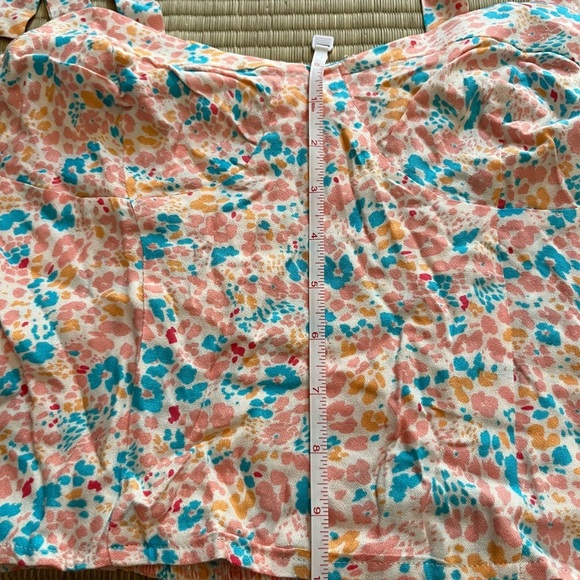 BP. Floral Print Tie Strap Mini Dress Sundress Cottagecore‎ Sleeveless - Picture 3 of 8